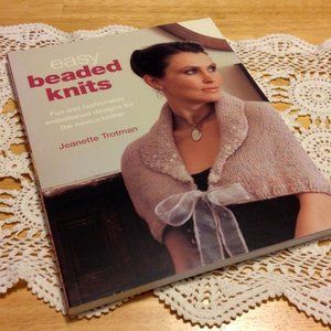 Knitting crafts, easy beaded knits, Jeannette Trotman